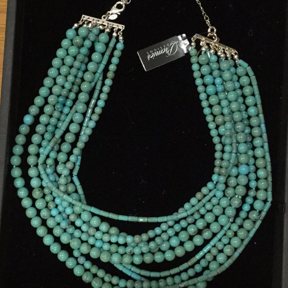 Turquoise statement necklace